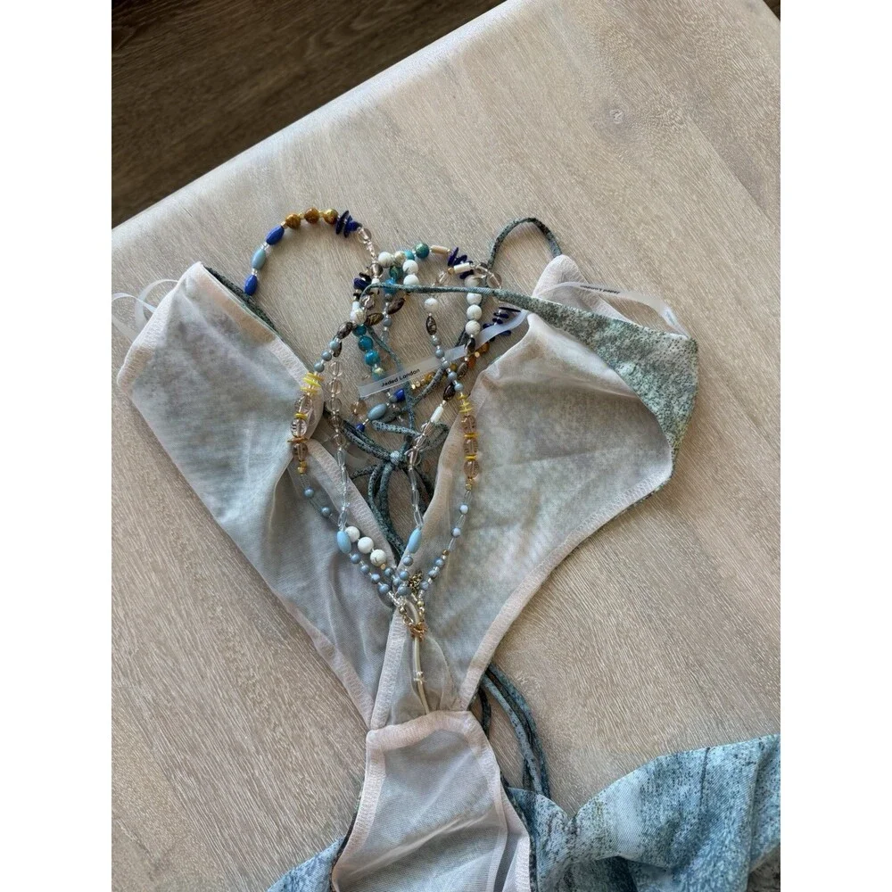 Jaded London NWT Vida Backless Maxi Dress With Shell Trim Size Small - Picture 10 of 10